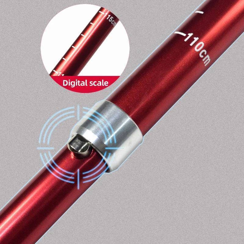 Lightweight Foldable Trekking Pole with 5 Sections for Hiking and Walking