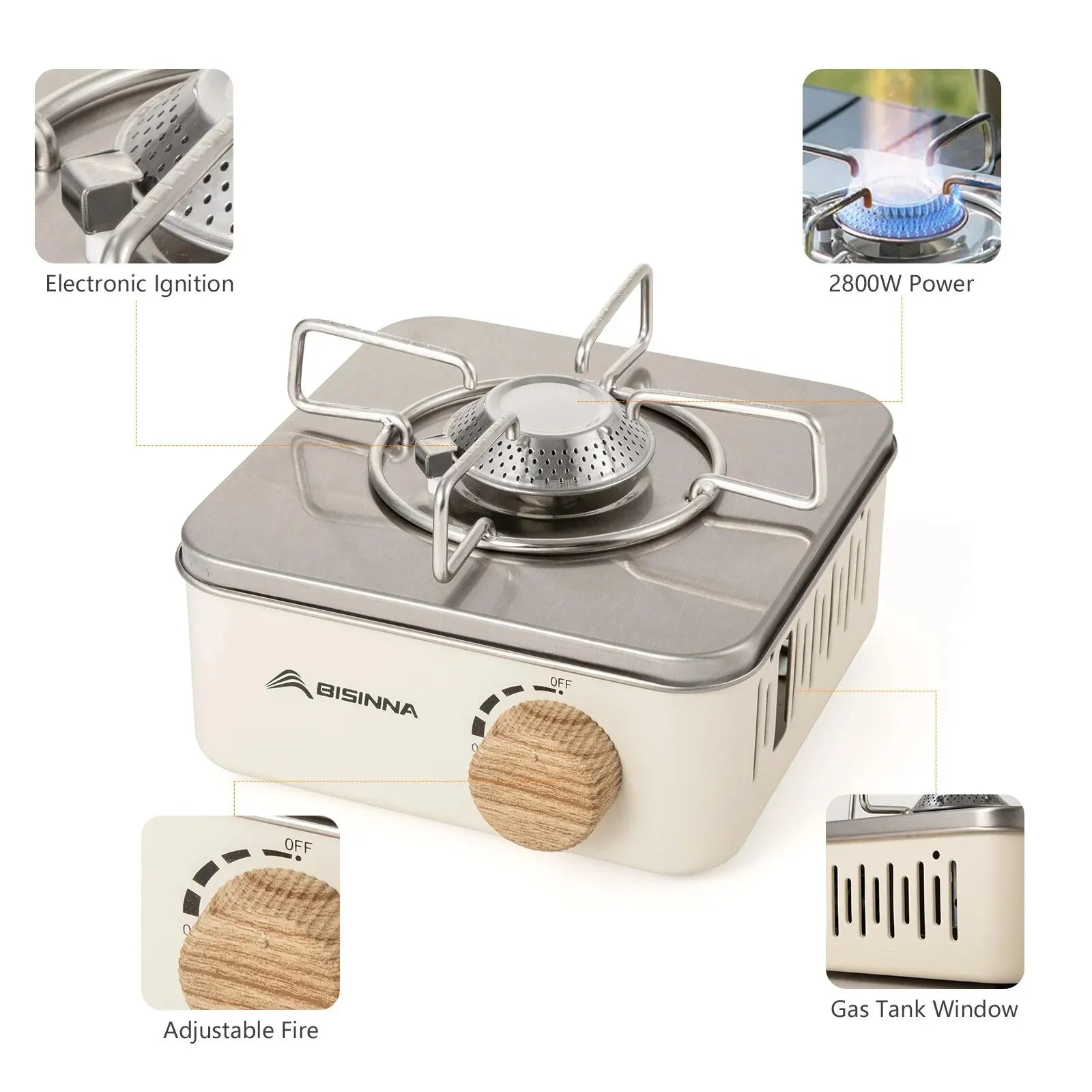 Compact Portable Backpacking Stove – Foldable Camping Equipment