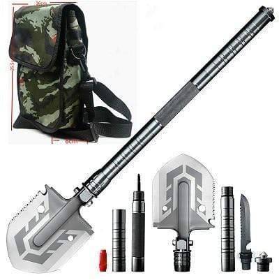 Portable Tactical Shovel - Versatile Folding Military Tool