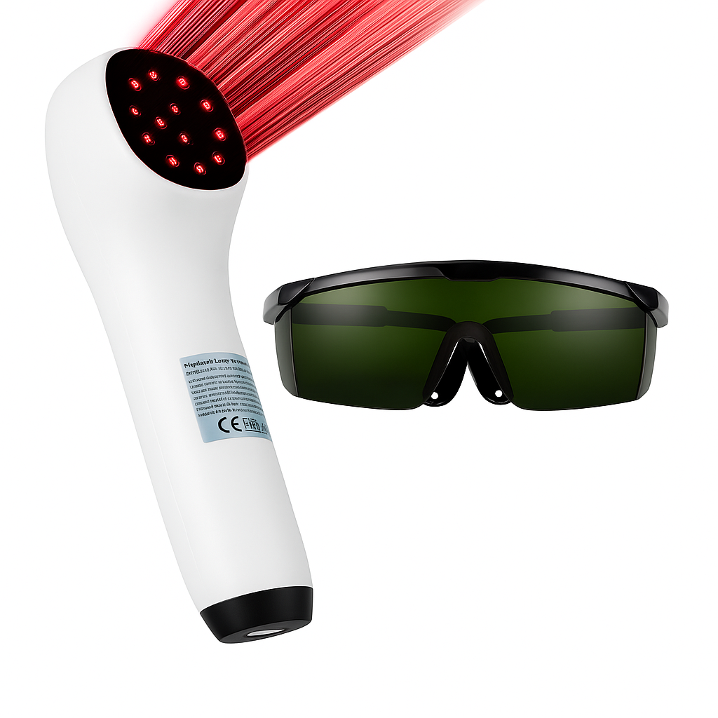 Pain Relief Device with Deep Tissue Red Laser Therapy