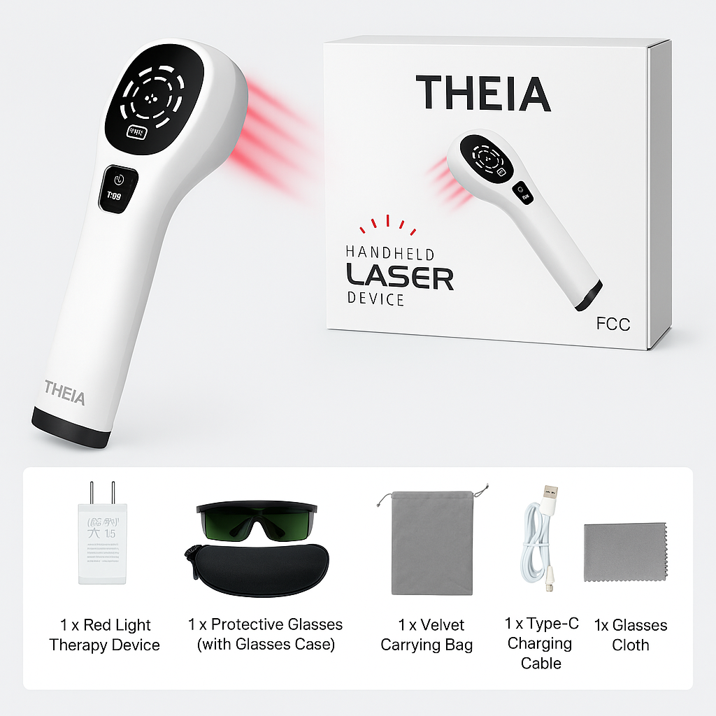 Pain Relief Device with Deep Tissue Red Laser Therapy