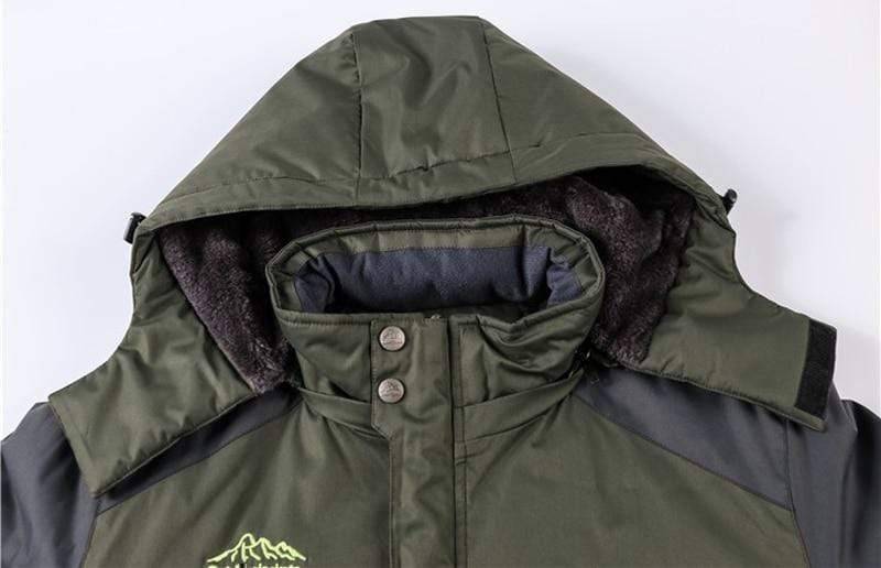 Waterproof Parka Jacket for Men with Fleece Lining for Winter