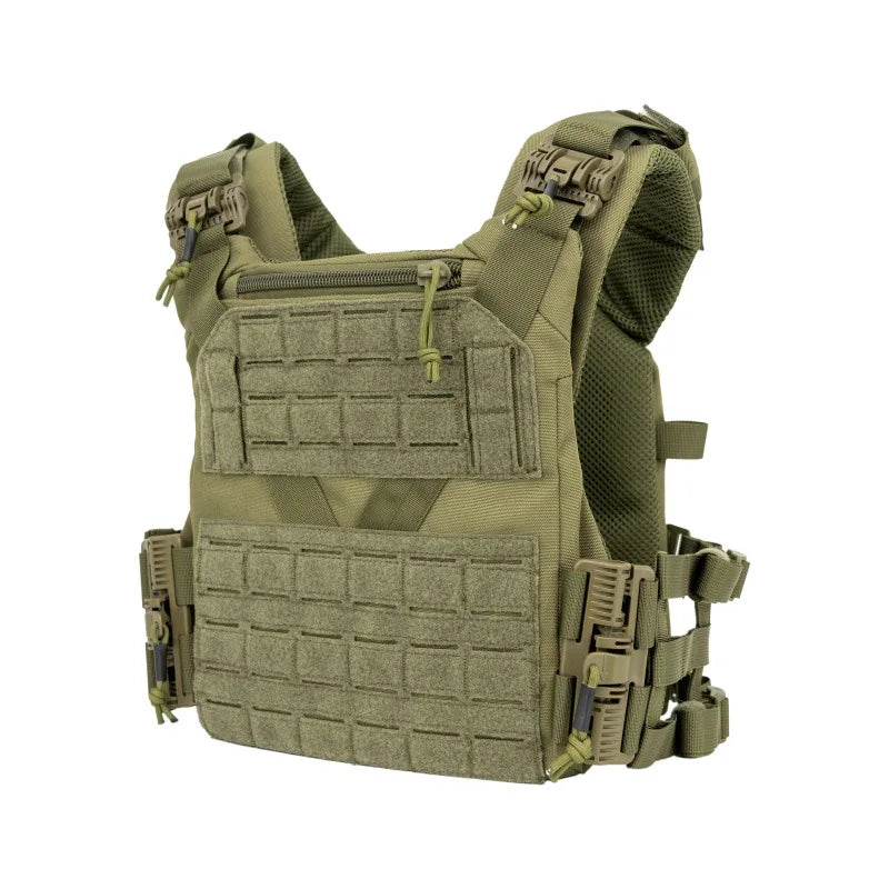 Adjustable Plate Carrier with MOLLE System - Tactical Combat Vest