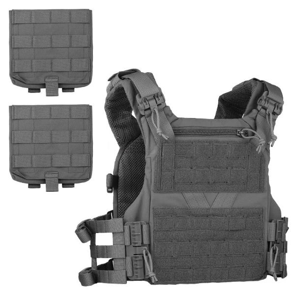Adjustable Plate Carrier with MOLLE System - Tactical Combat Vest