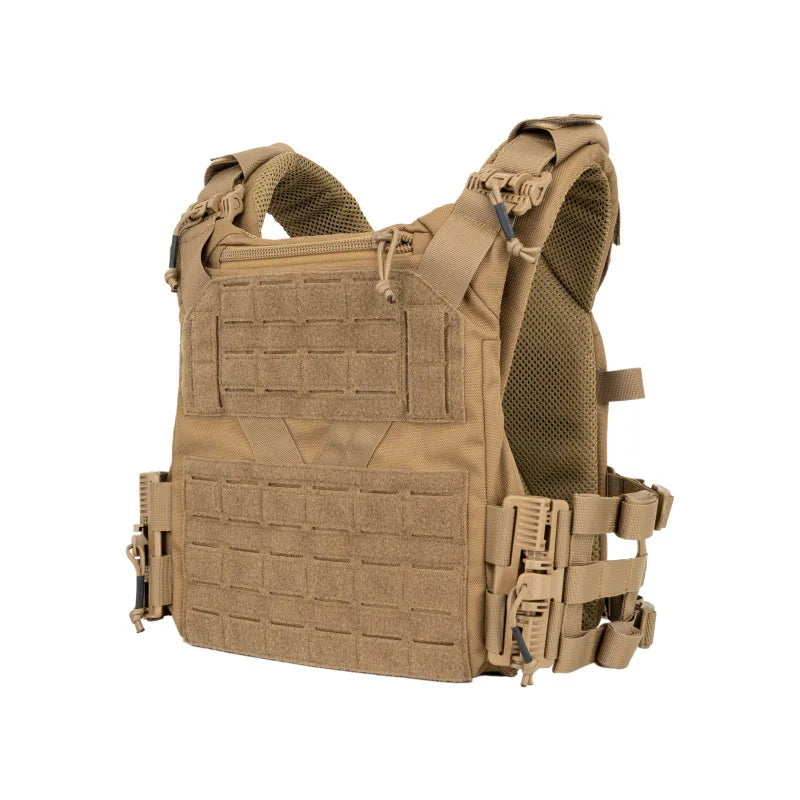 Adjustable Plate Carrier with MOLLE System - Tactical Combat Vest