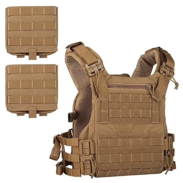 Adjustable Plate Carrier with MOLLE System - Tactical Combat Vest