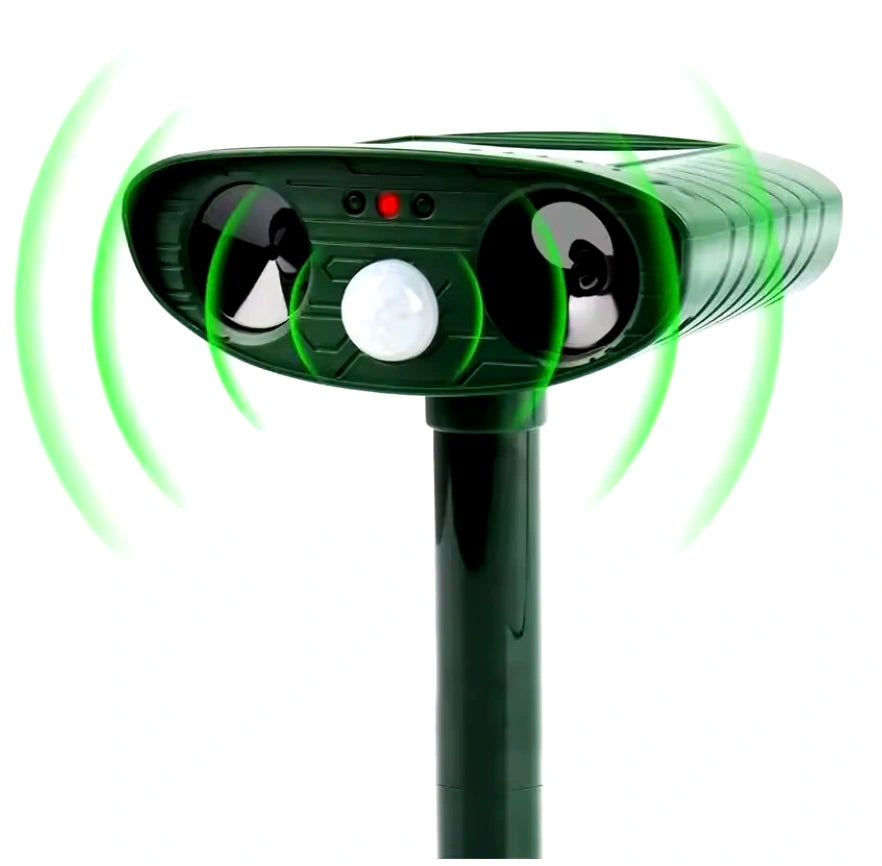 Solar Ultrasonic Animal Repeller – Protect Your Garden