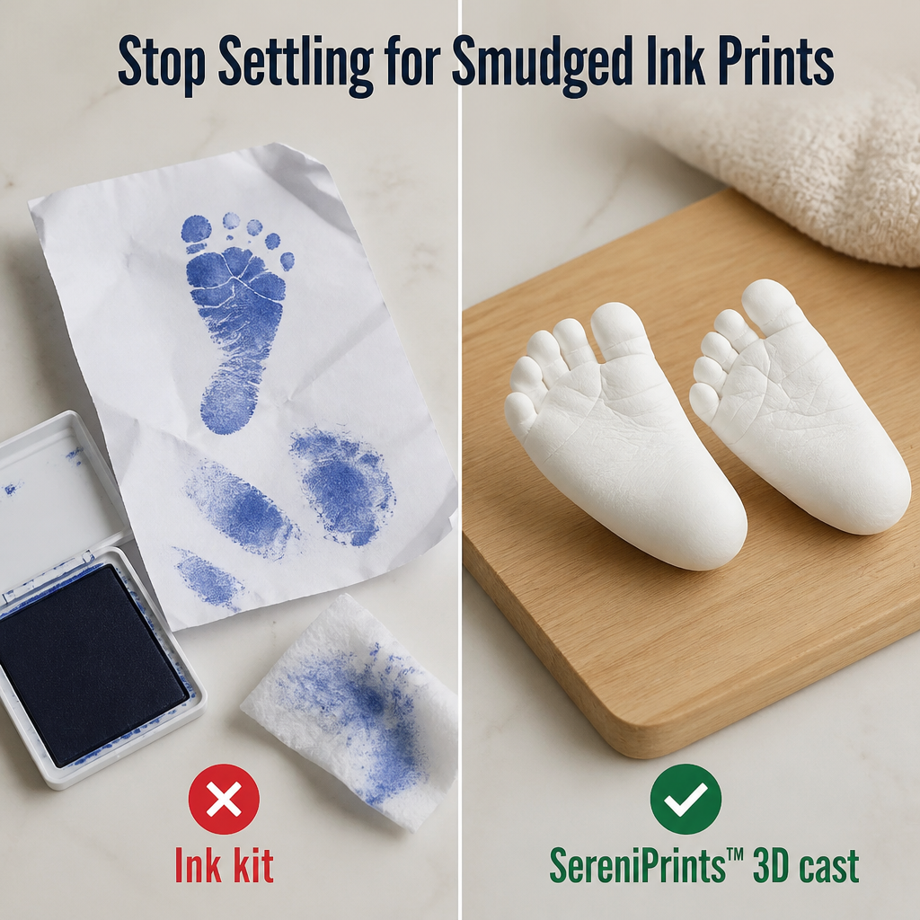 SereniPrints™ — Cast Your Baby's Tiny Hands & Feet in 3D Plaster Keepsakes