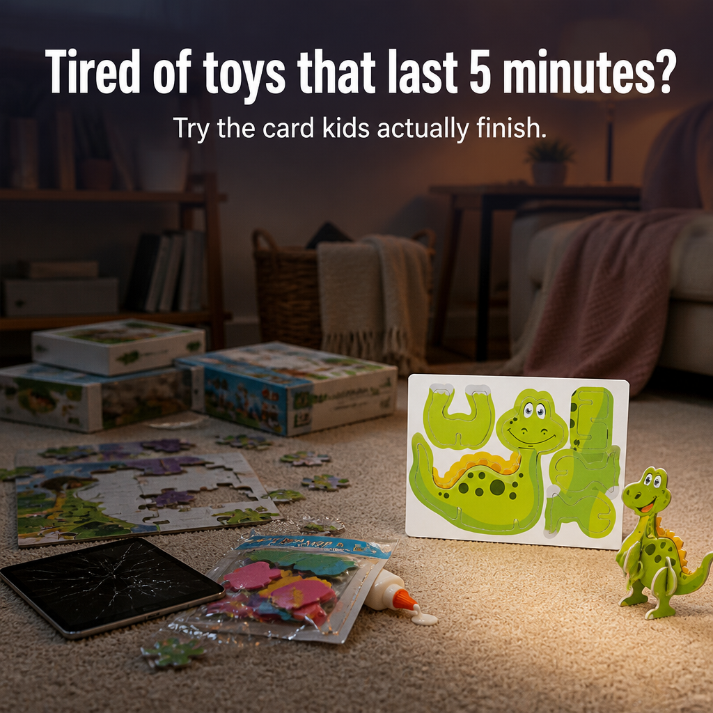 BrilliaBuild™ — Build 3D Dinos, Planes & Animals From Flat Paper in Minutes