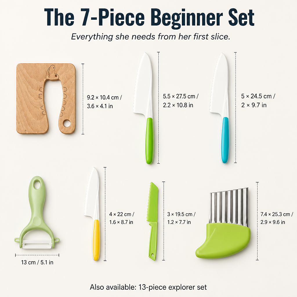 SwiftSlice™ — Let Your Toddler Slice Real Veggies Without Slicing Their Fingers