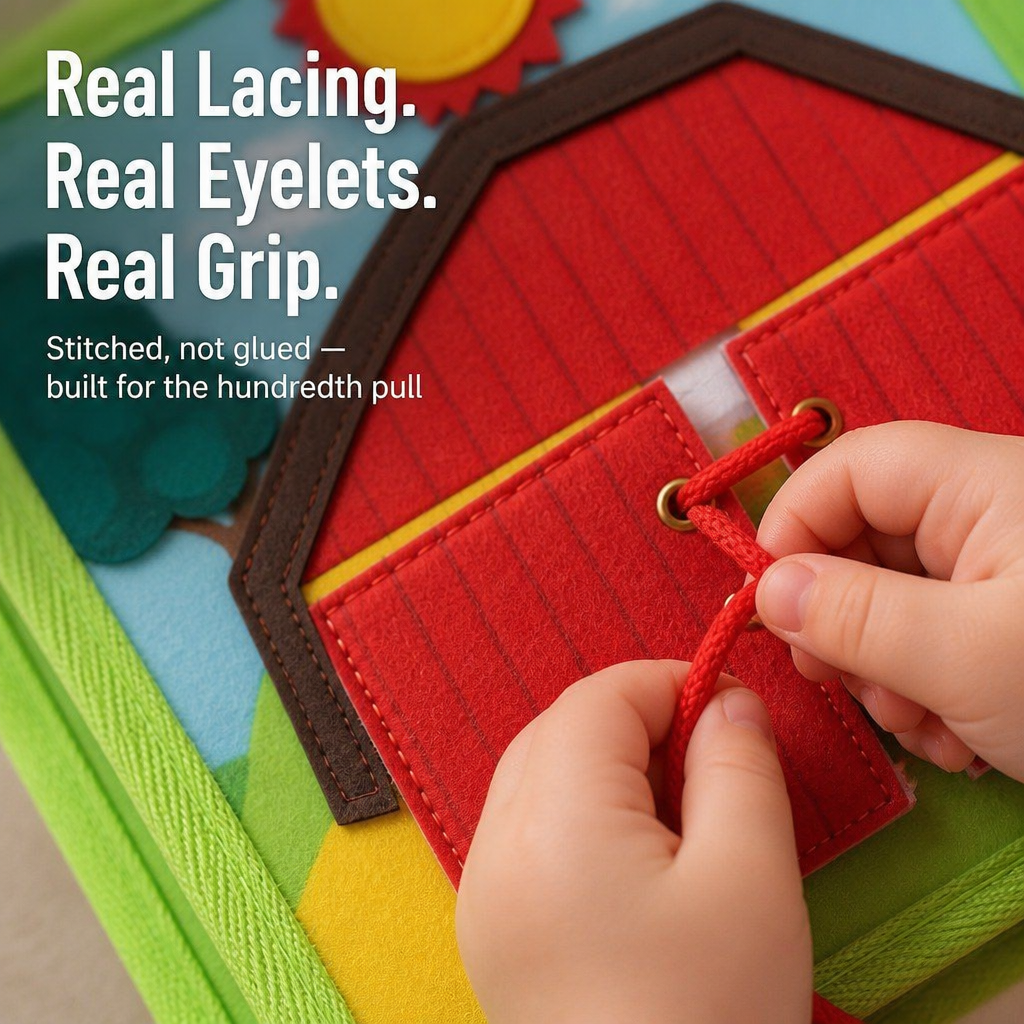 FarmTales™ — Calm Restless Toddlers With Felt Farm Pages They Can't Put Down