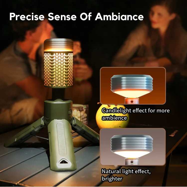 Adjustable Light Camping Lantern with Extendable Tripod Stand