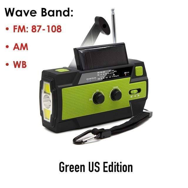 Weather Emergency Radio with Power Bank and LED Flashlight