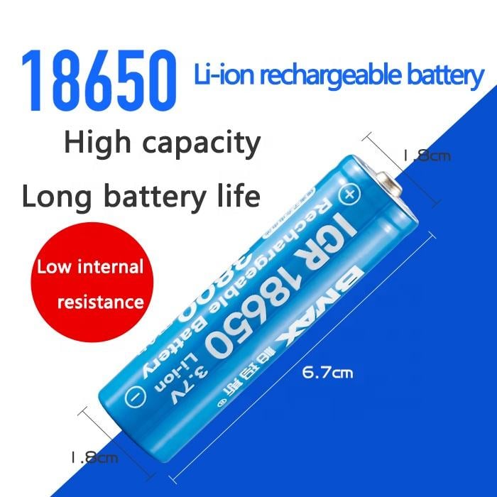 Rechargeable 3.7V Li-ion Batteries (18650) – Set of 2
