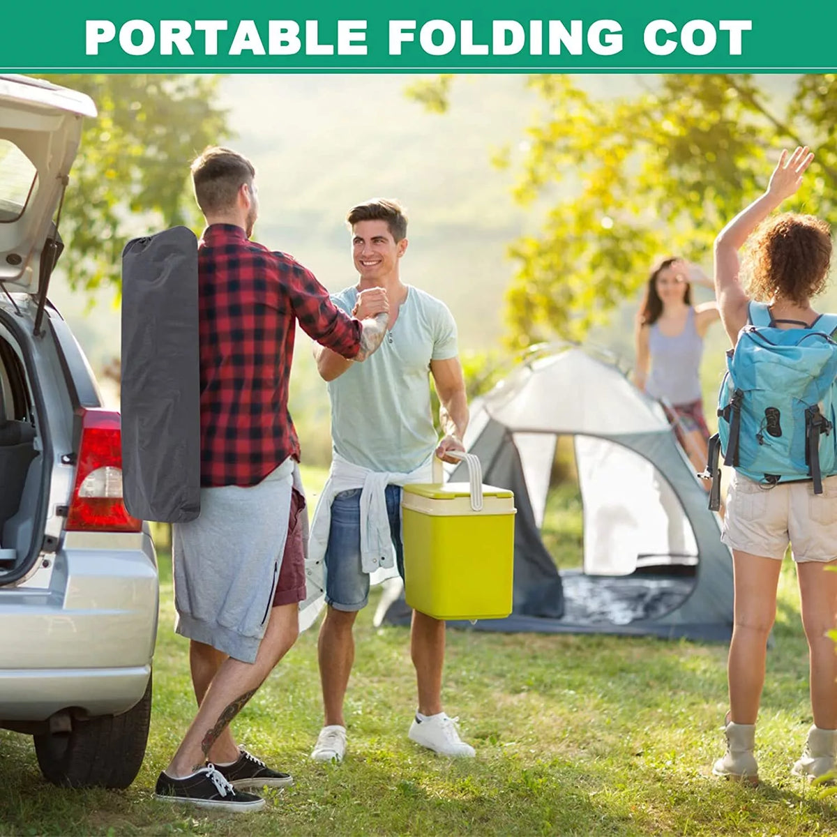 Sturdy Outdoor Folding Camping Bed – Portable Heavy-Duty Design