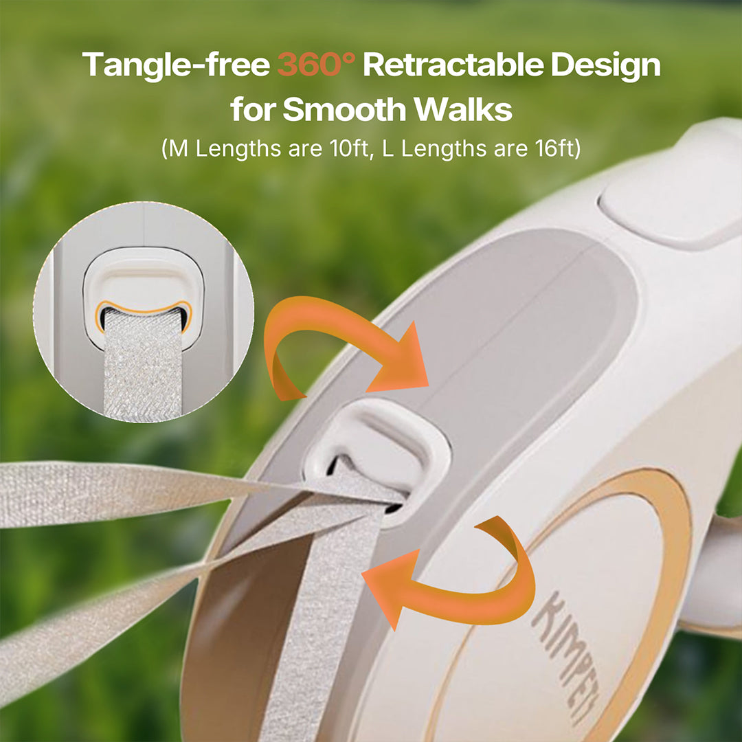 Durable Dog Leash with Retractable Design for Strong Pulling Dogs