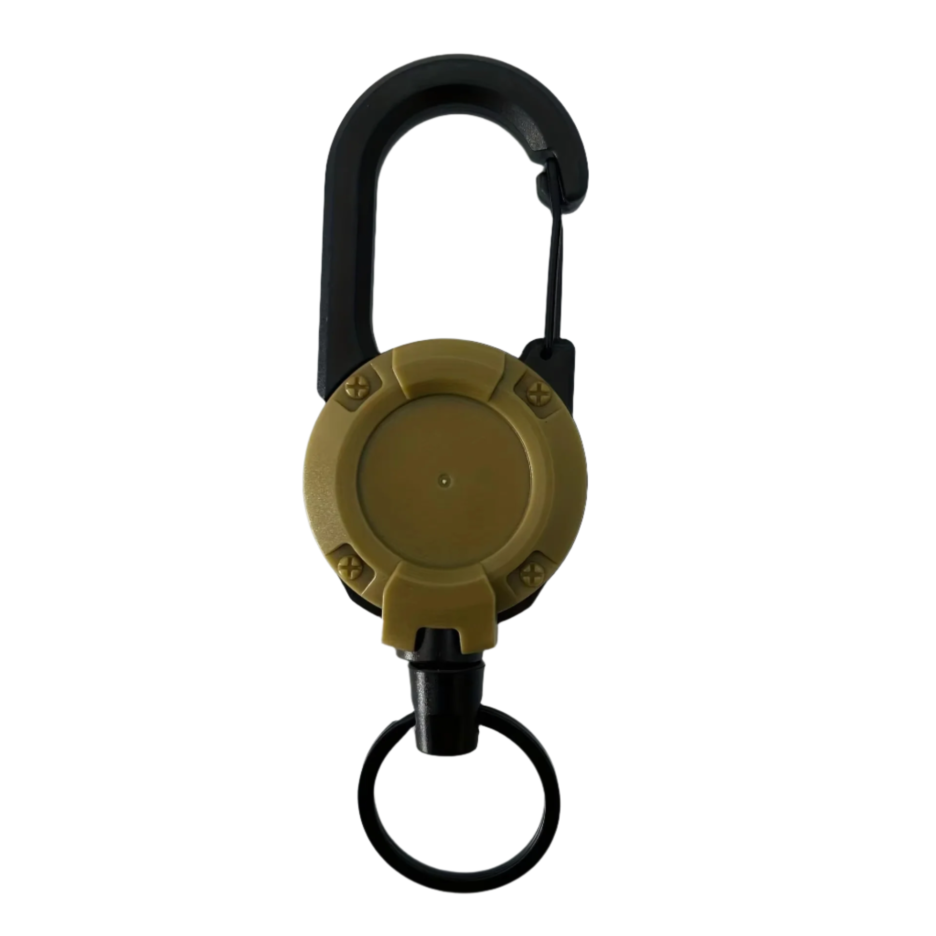 Durable Keychain with Retractable Reel for Keys and ID Cards