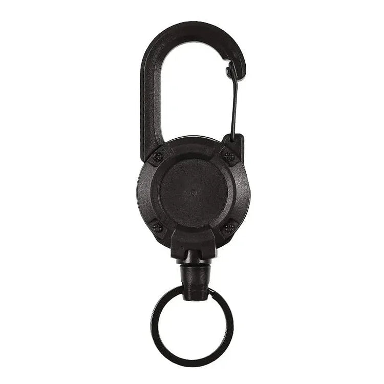 Durable Keychain with Retractable Reel for Keys and ID Cards
