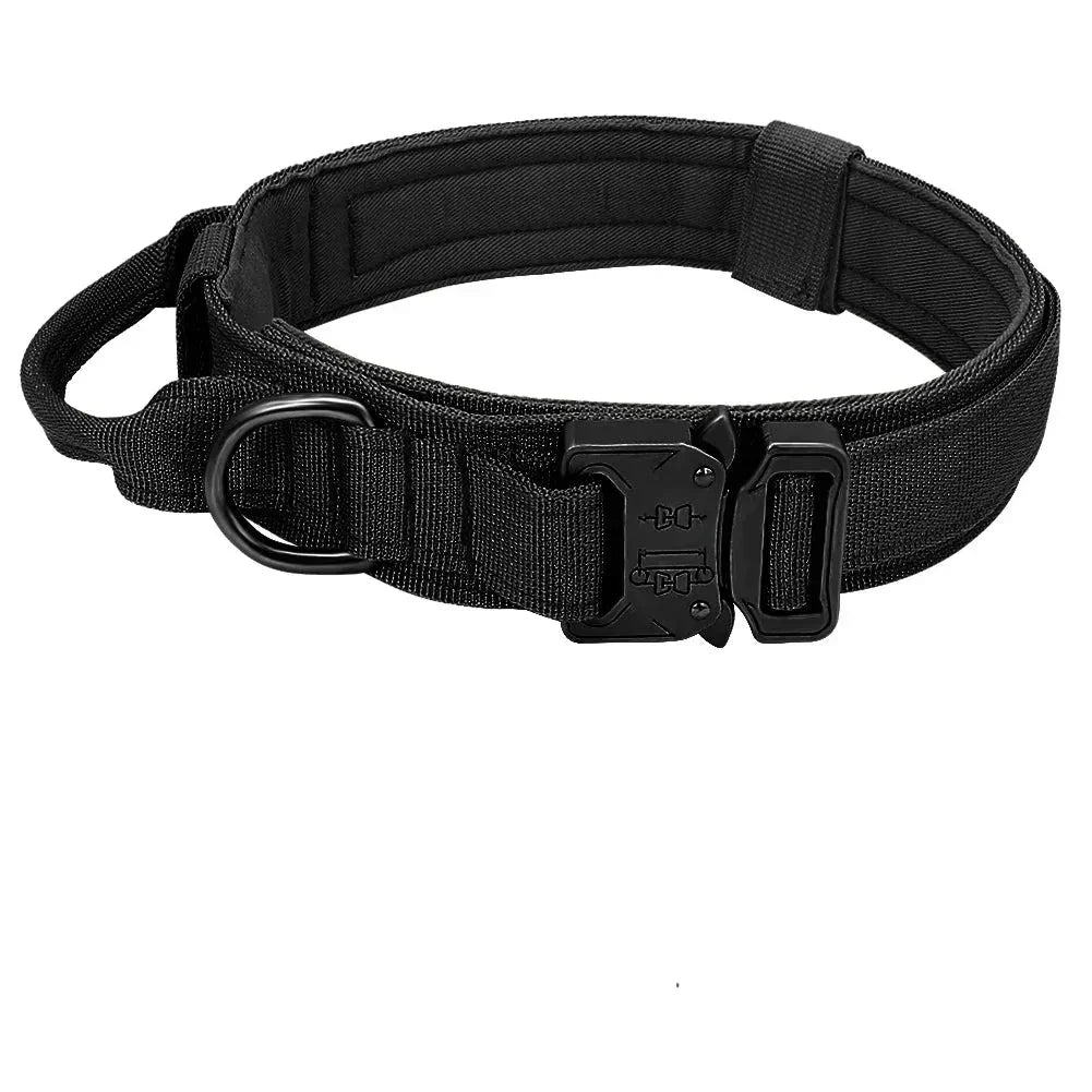 Tactical Dog Collar with Control Handle - Military-Grade Design