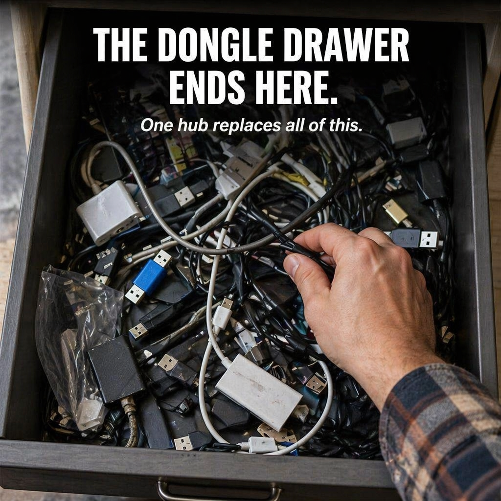 RamixPro™ — Plug In Everything With One Hub and End the Dongle Mess