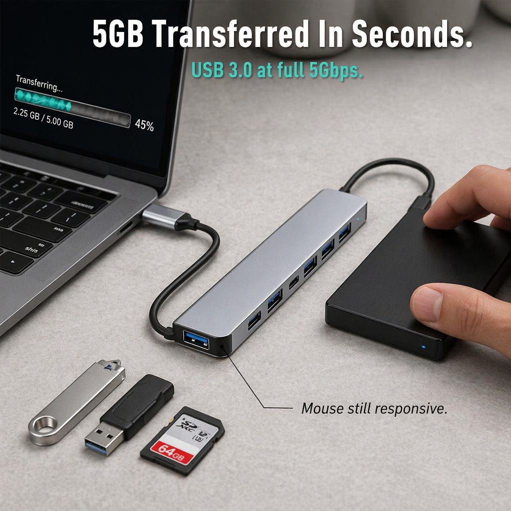 RamixPro™ — Plug In Everything With One Hub and End the Dongle Mess