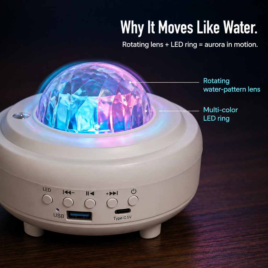 CelestiBeam™ — Drift Off Under Aurora Waves Without Leaving Your Bed