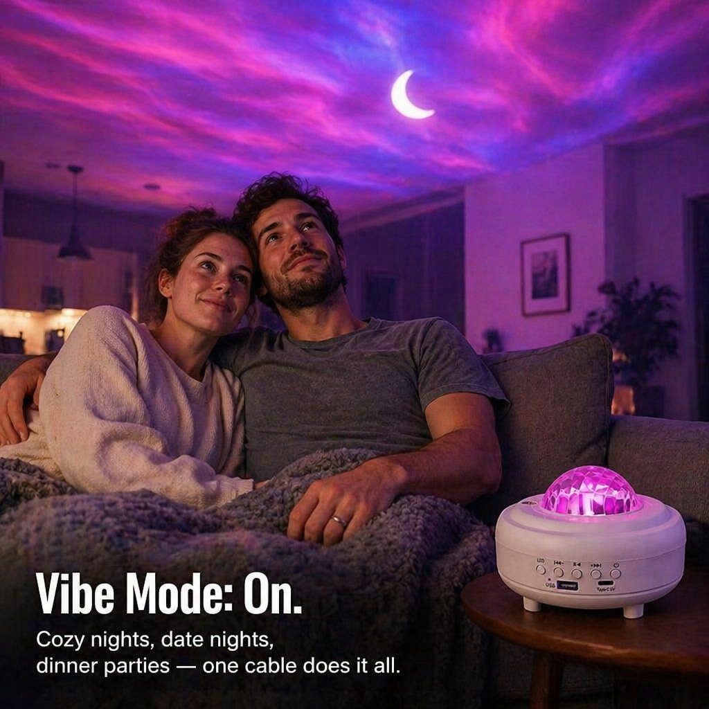 CelestiBeam™ — Drift Off Under Aurora Waves Without Leaving Your Bed