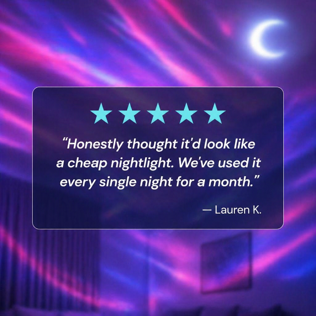 CelestiBeam™ — Drift Off Under Aurora Waves Without Leaving Your Bed