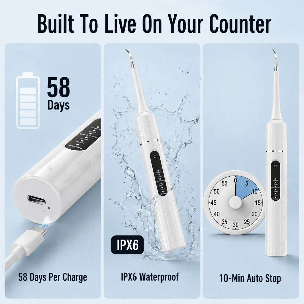 ShinePulse™ — Lift Tartar and Brighten Stains Between Dentist Cleanings