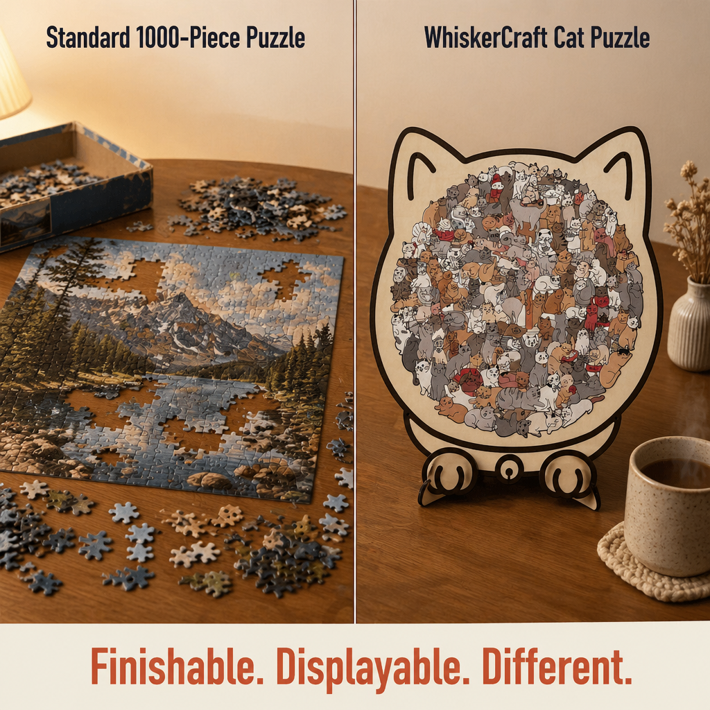 WhiskerCraft™ — Build a Big Cat Out of 135 Tiny Cats in One Evening