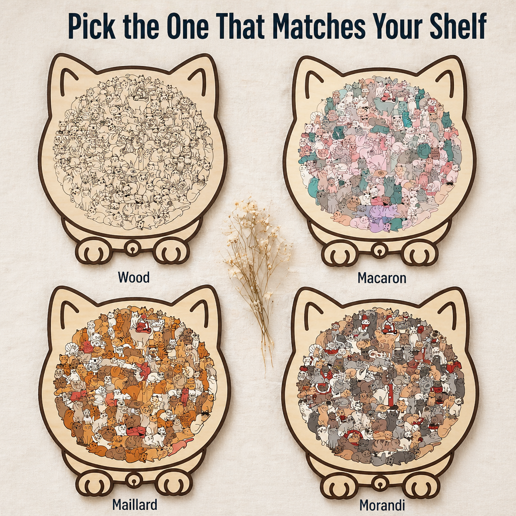 WhiskerCraft™ — Build a Big Cat Out of 135 Tiny Cats in One Evening