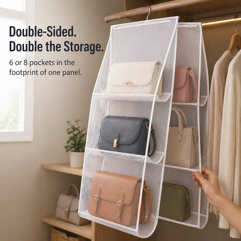 ClariPouch™ — Find Every Handbag in a Flash and Reclaim Clutter-Free Calm