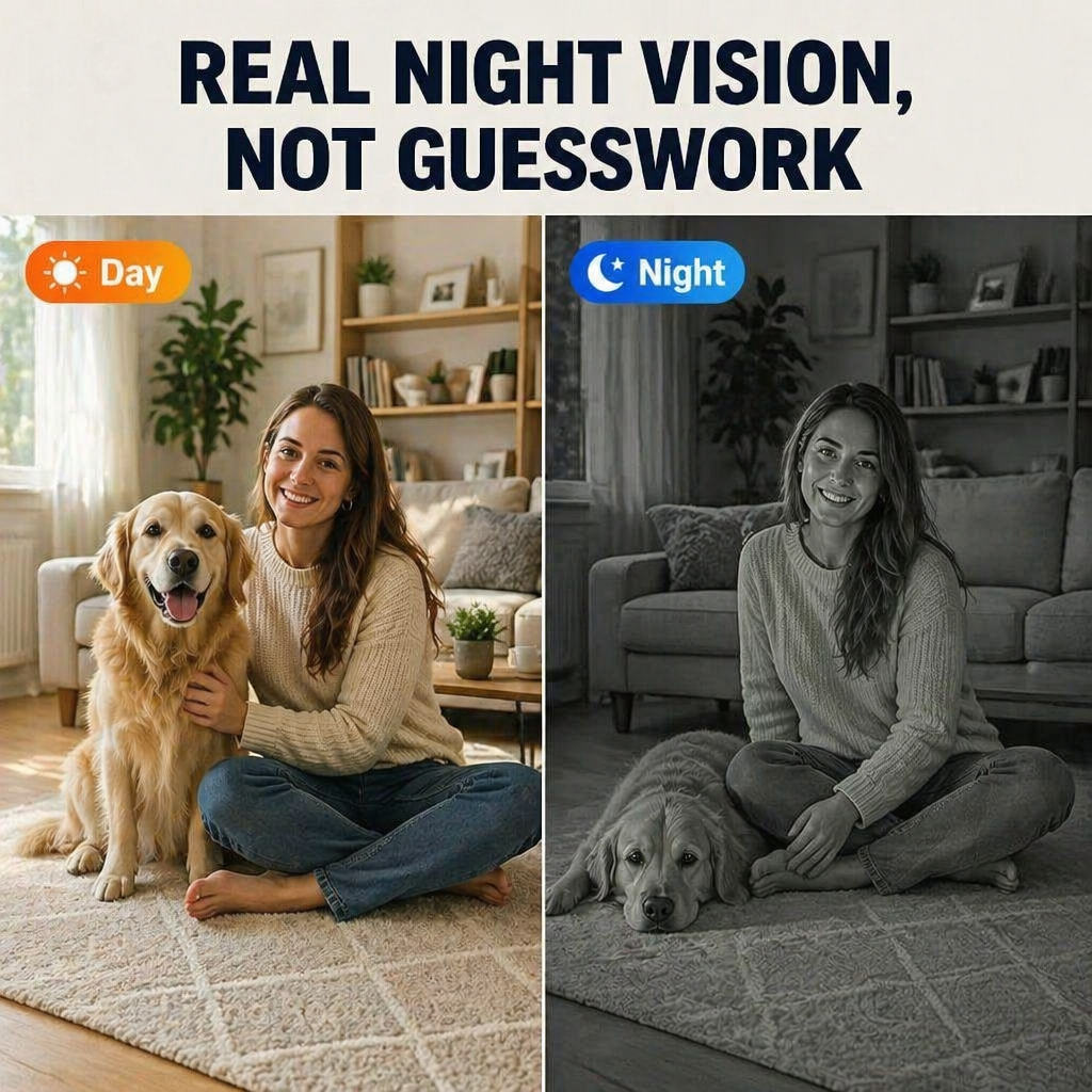 Zoomora™ Mini Cam — See Every Room Day or Night, From Anywhere