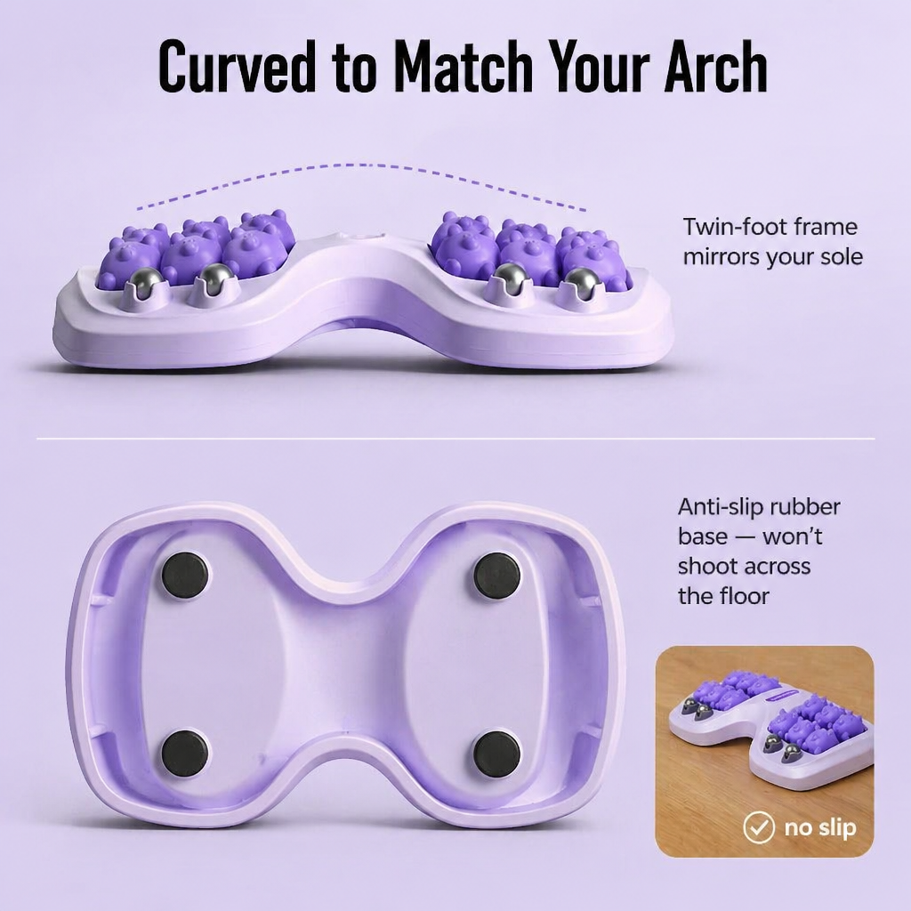 SolaraSoothe™ — Roll Out Foot Pain, Tight Arches & Heel Aches in 10 Minutes