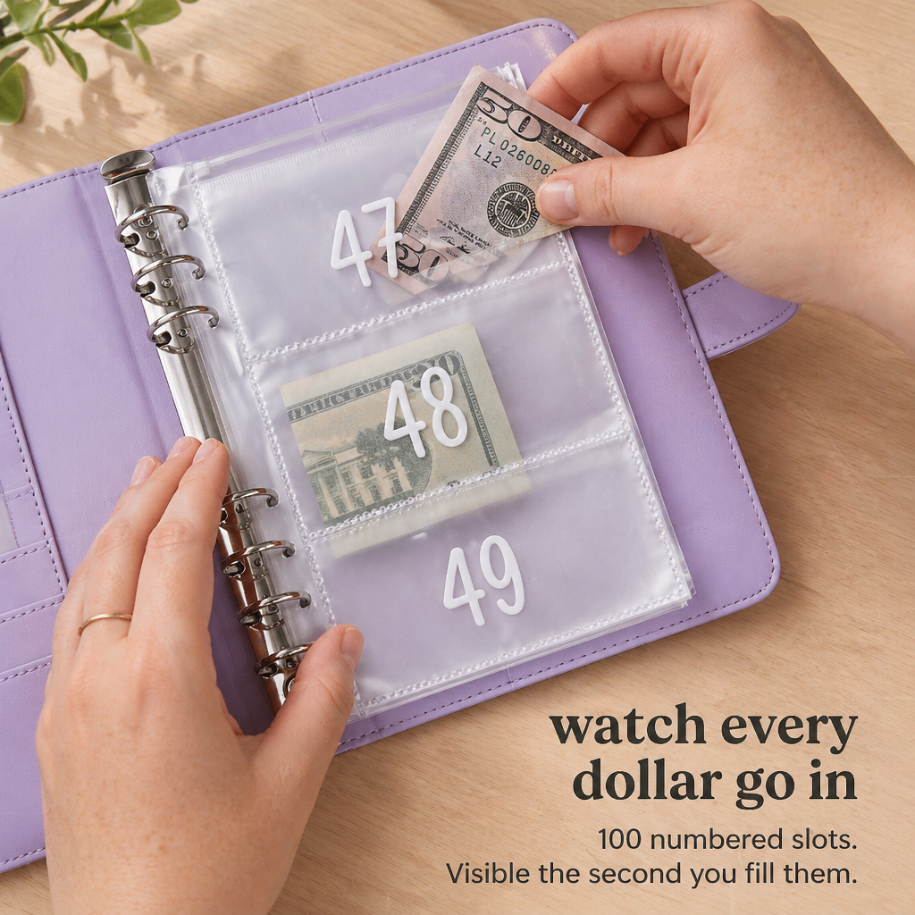 SmartSave System™ — Stack Up $5,050 in Numbered Slots You Watch Fill Up