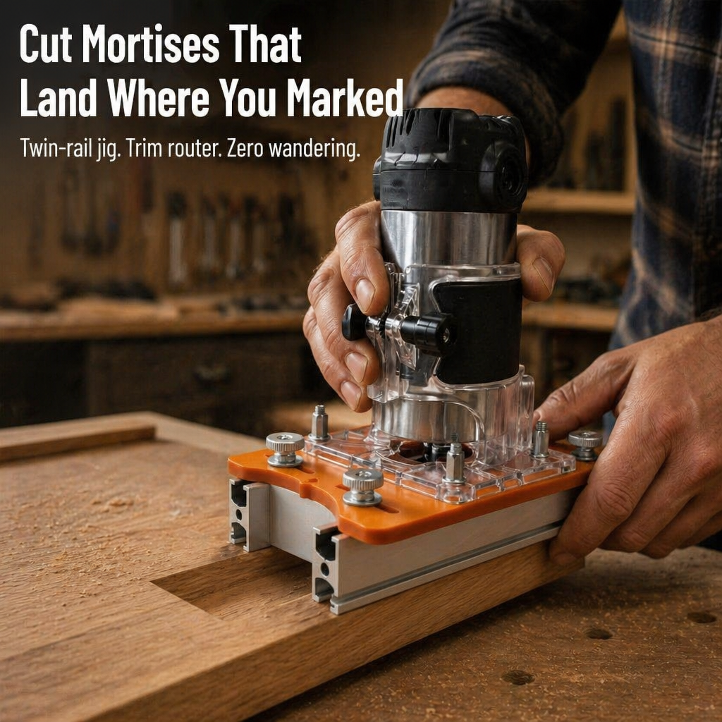 NovaCraft™ — Cut Dead-Straight Mortises & Slots Without a Wandering Router