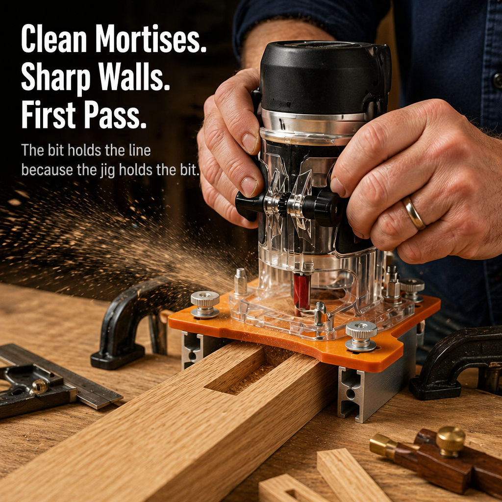 NovaCraft™ — Cut Dead-Straight Mortises & Slots Without a Wandering Router