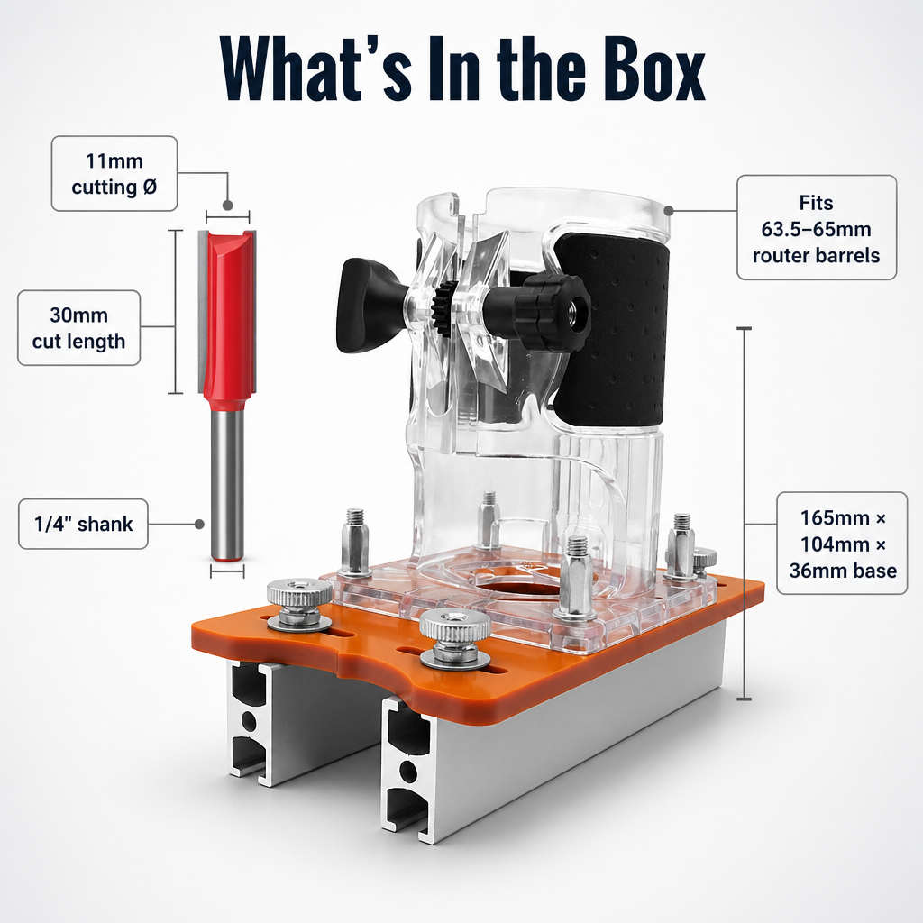 NovaCraft™ — Cut Dead-Straight Mortises & Slots Without a Wandering Router