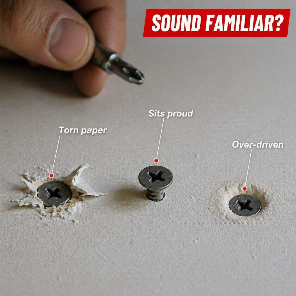TitanDrive™ — Sink Every Drywall Screw Flush Without Cam-Out or Torn Paper