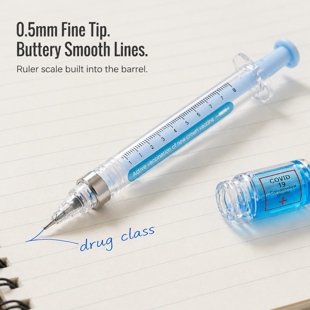 VibeSyringe™ — Color-Code Every Care Plan, Drug Card & Lecture Note With Buttery Smooth Ink