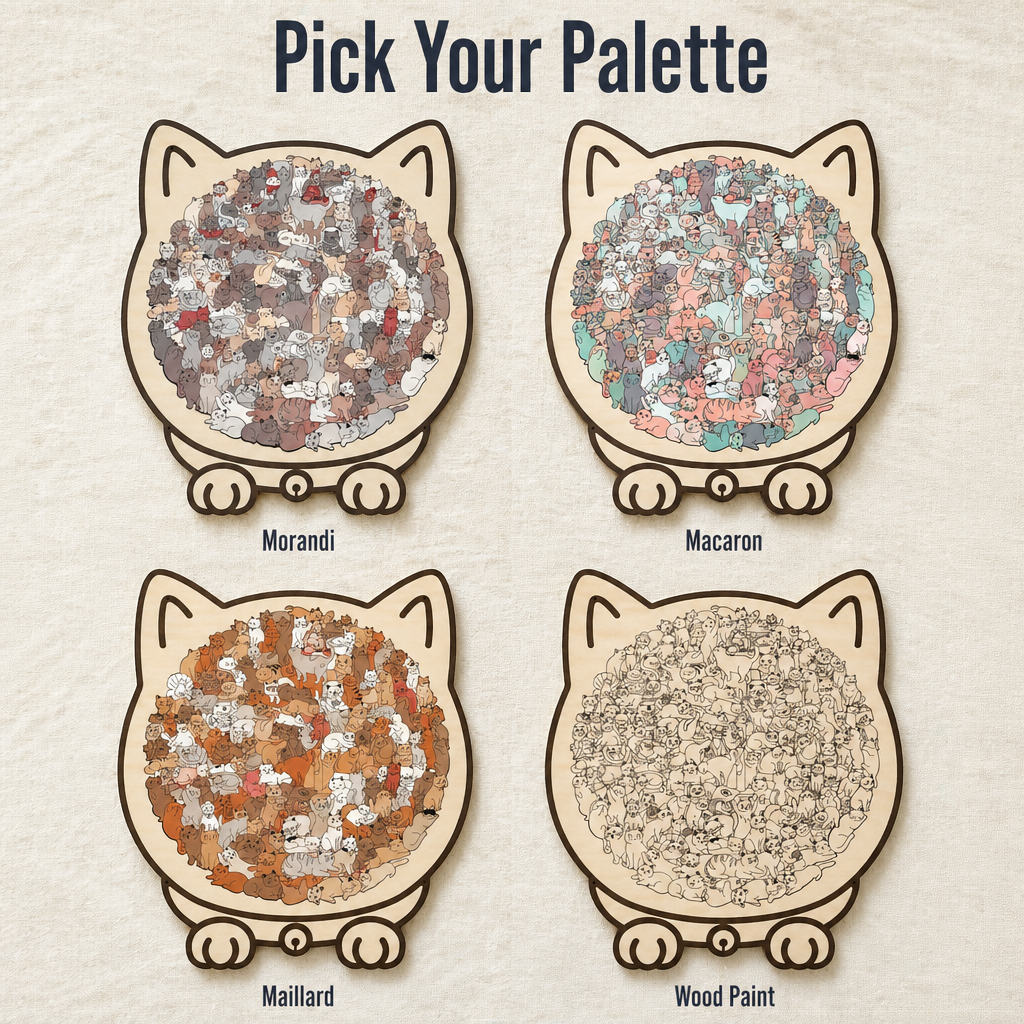 AristoCat™ — Piece Together a Cat-Shaped Puzzle You'll Hang on the Wall