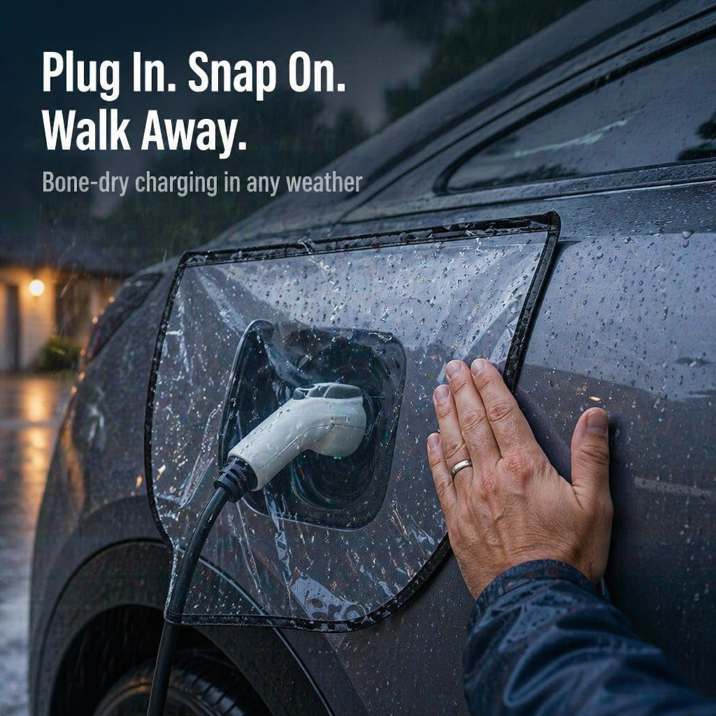 RamoraEdge™ — Keep Your EV Charging Port Bone-Dry in Any Weather