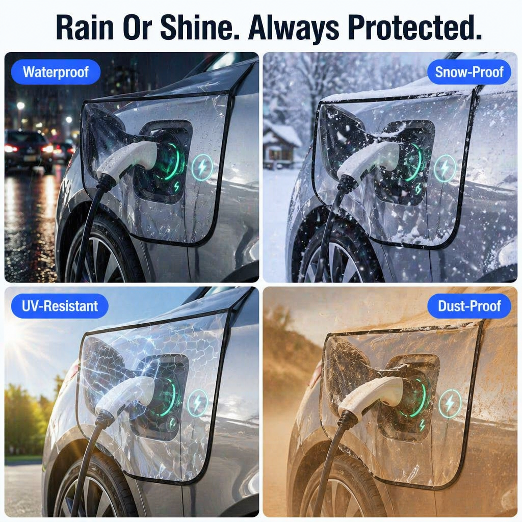 RamoraEdge™ — Keep Your EV Charging Port Bone-Dry in Any Weather