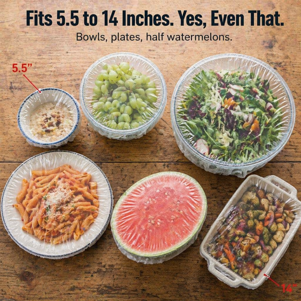 FreshWrapPro™ — Cover Any Bowl in One Stretch and Skip the Cling-Wrap Fight