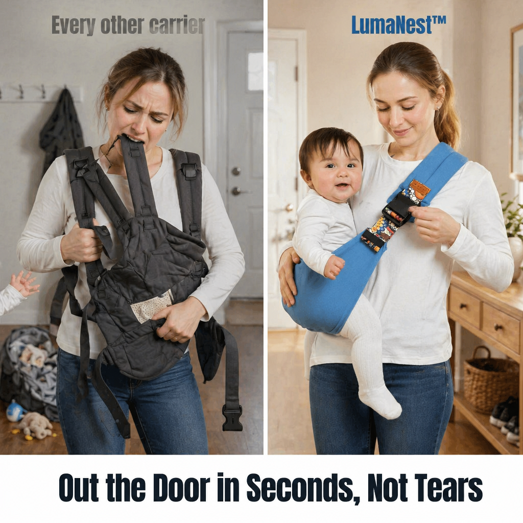 LumaNest™ Sling — Experience Effortless Bonding and All-Day Comfort Carrying Your Baby