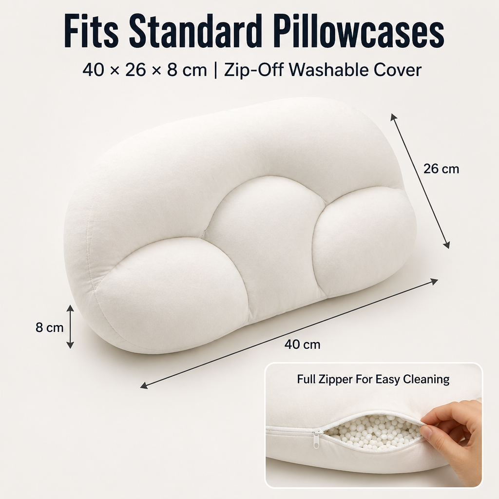 CloudRest™ Sleep Pillow — Cradle Your Head, Cool Your Sleep, Wake Up Without Neck Pain