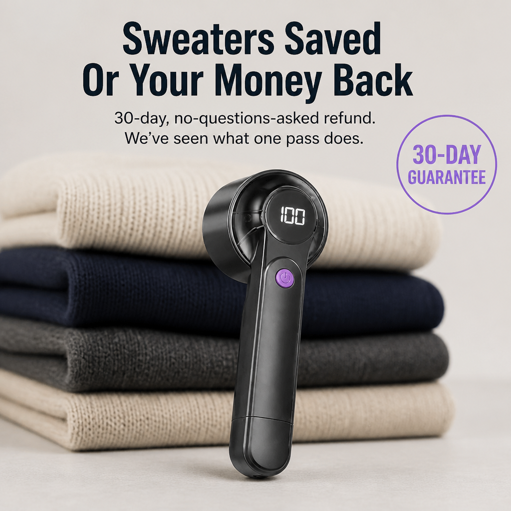 RiseNova™ Fabric Shaver — Lift Off Pills and Make Tired Sweaters Look New Again