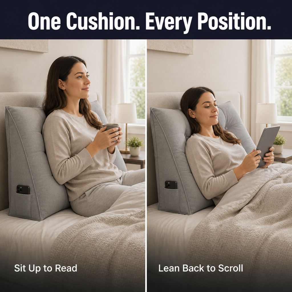 Luxorelax™ — Turn Your Bed Into a Back-Saving Reading Nook | Free Shipping Today