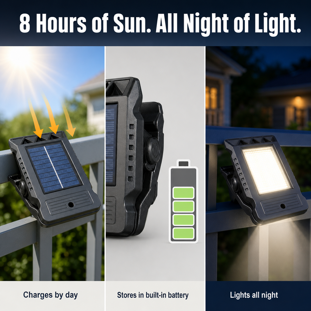 LumaBeam™ — Light Any Fence, Path or Backyard Without Drilling, Wiring or Batteries