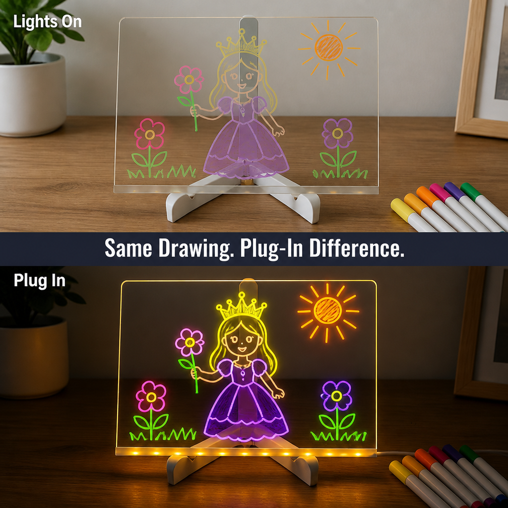 LumaSketch™ — Turn Doodles, To-Dos & Bedtime Notes Into Glowing Art